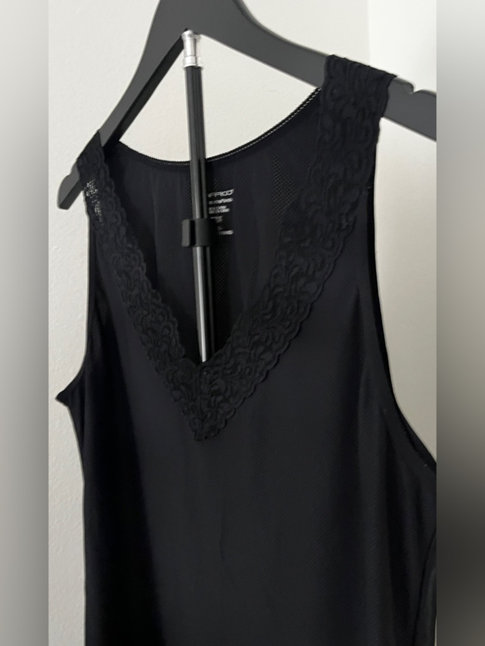 ❤︎ ExOfficio Black Lace Trim Travel Tank Top | Lightweight + Performance | Large